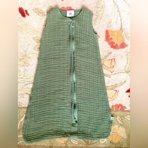 Little Unicorn Cotton Muslin Sleepsack - Fern